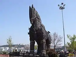 Réplica do Cavalo de Troia em Çanakkale