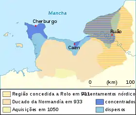 Localização de Comté de Rouen