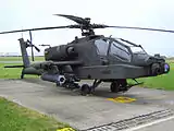 Um helicóptero AH-64 Apache holandês.