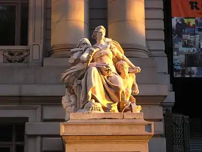 Personificação da América.