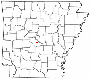 Localização de Salem no Arkansas