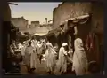 Uma rua em Sidi Okba, cerca de 1899.