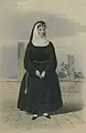 Ilustração (publicada em 1843) de uma freira do convento de Santa Clara no Funchal.