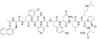 Estrutura química de Abarelix
