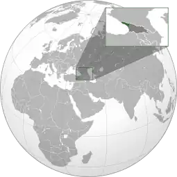 Localização da Abecásia