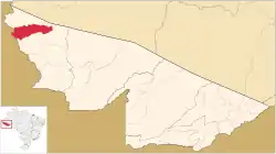 Localização de Rodrigues Alves no Acre