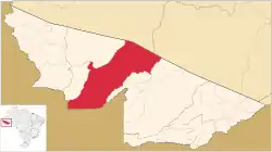 Localização de Feijó no Acre