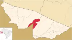 Localização de Santa Rosa do Purus no Acre