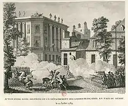 Batalhas na avenida em 1789.