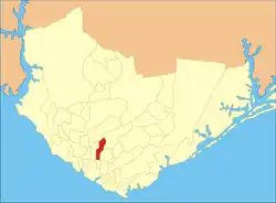 Vista do bairro no mapa urbano de Manaus.