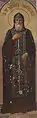 Ícone de São Adriano de Ondrusov, vestindo o cucúlio preto. Os lapets podem ser vistos em seus ombros.