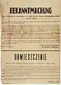 Anúncio do chefe da SS e da polícia 5.09.1942 — Pena de morte para poloneses que oferecem qualquer ajuda aos judeus