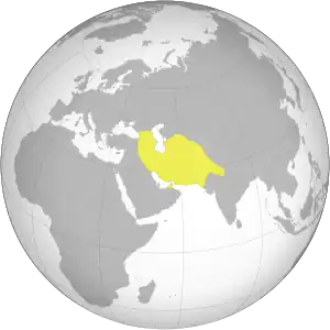 Império Afexárida durante o governo de Nader Xá