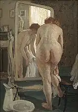 Après le bain (1911), Phillips Fox, óleo sobre tela.