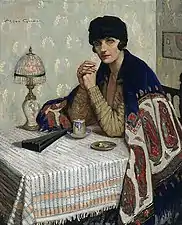 Girl with cigarette (1925)