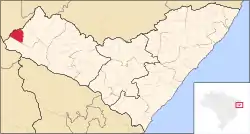 Localização de Pariconha em Alagoas