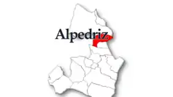 Localização no município de  Alcobaça