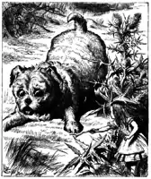 Alice brincando com o cachorrinho