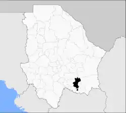 Localização de Allende no estado de Guerrero