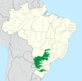 Ecorregião do Alto Paraná, segundo o WWF.