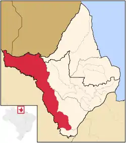 Localização de Laranjal do Jari no Amapá