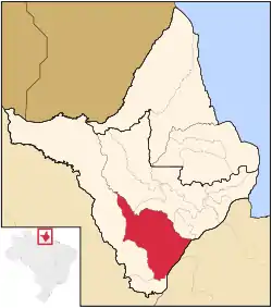 Localização de Mazagão no Amapá