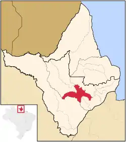 Localização de Porto Grande no Amapá