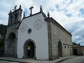 Vista da Igreja de Gatão. Fotografia de 1892.