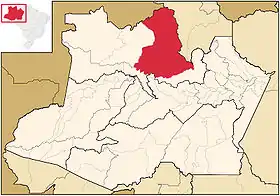 Localização de Barcelos no Amazonas