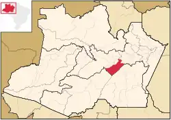 Localização de Beruri no Amazonas