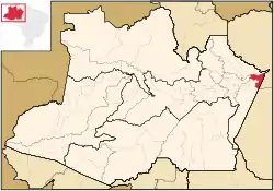 Localização de Parintins no Amazonas