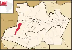 Localização de São Paulo de Olivença no Amazonas