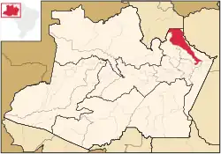 Localização de Urucará no Amazonas