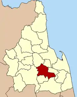 Localização do Distrito de Ron Phibun na província de Nakhon Si Thammarat