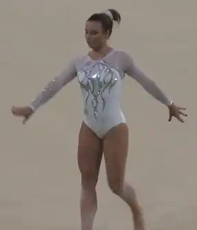 Ana Derek nas Olimíadas do Rio, em 2016.