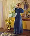 Anna Ancher: Interior com uma Jovem em Frente ao Espelho, 1899