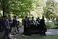 Angelika Schrobsdorff funeral. Enlutados com Claude Lanzmann 2016