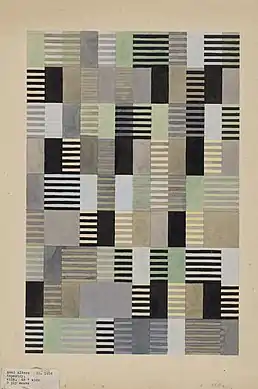 Design for a Silk Tapestry, Anni Albers em 1926