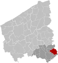 Município de Anzegem na província de  Flandres Ocidental