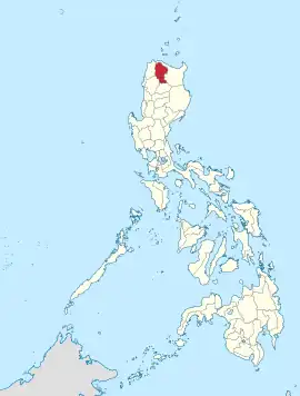 Apayao na Região Administrativa de Cordillera Coordenadas : 17°45'N, 121°15'E
