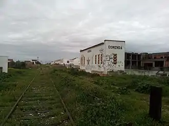 Vestígios do apeadeiro de Comenda, em 2018.