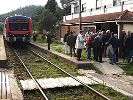 Apeadeiro de Barragem de Belver, em 2007.