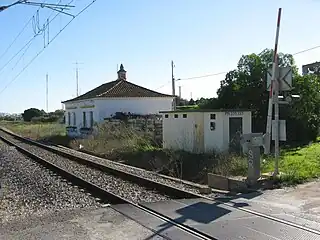 Vestígios do apeadeiro de Biogal, em 2018.