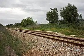 Apeadeiro de Escoural, em 2009