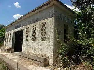 Vestígios do apeadeiro de Silveirona, em 2020.