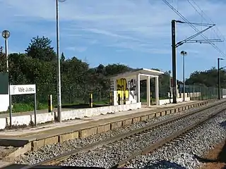 Apeadeiro de Vale Judeu, em 2018.