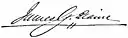 Assinatura de James G. Blaine