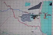 Mapa do projeto do Porto Sul apresentado no Relatório de Impacto Ambiental.