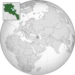 Localização de Arménia