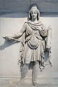 Personificação da Armênia, em Nápoles.